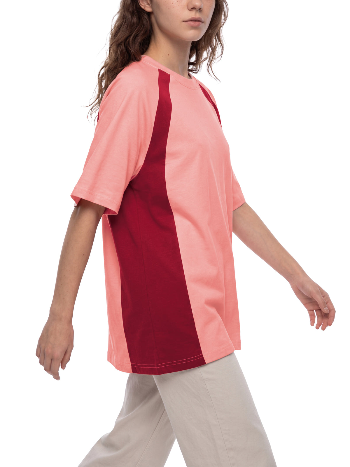 Pink with Wine Red model women