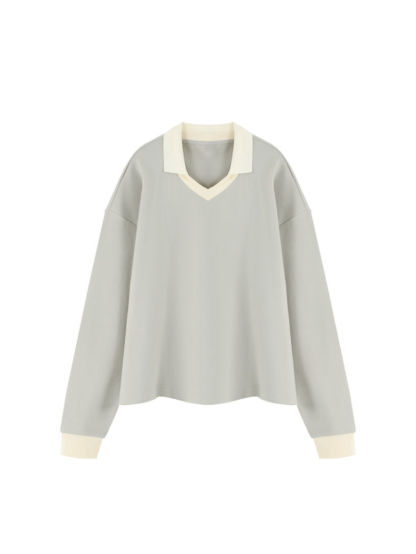 Color Block Long Sleeve Sweatshirt