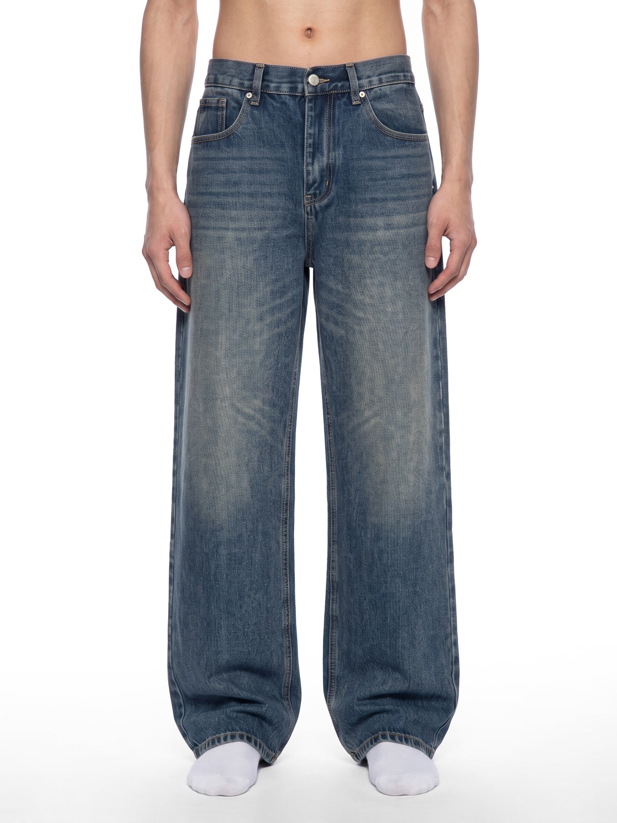 Washed Blue model men