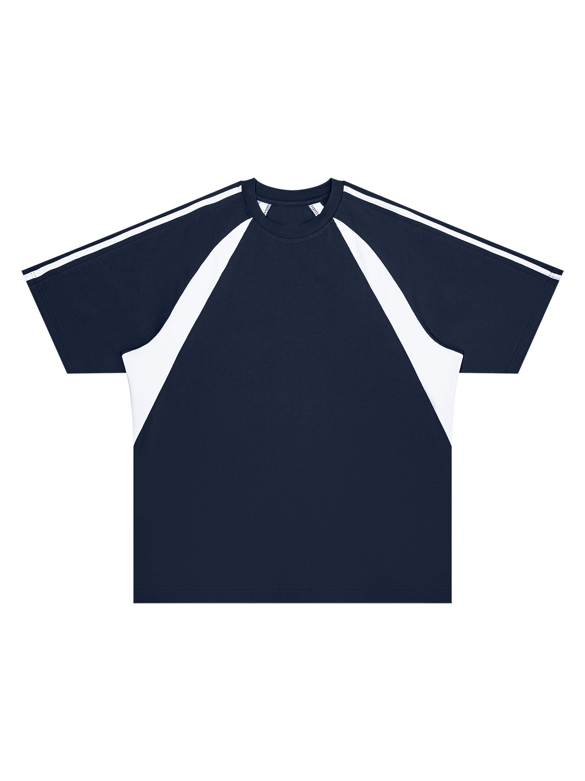Navy Blue with White