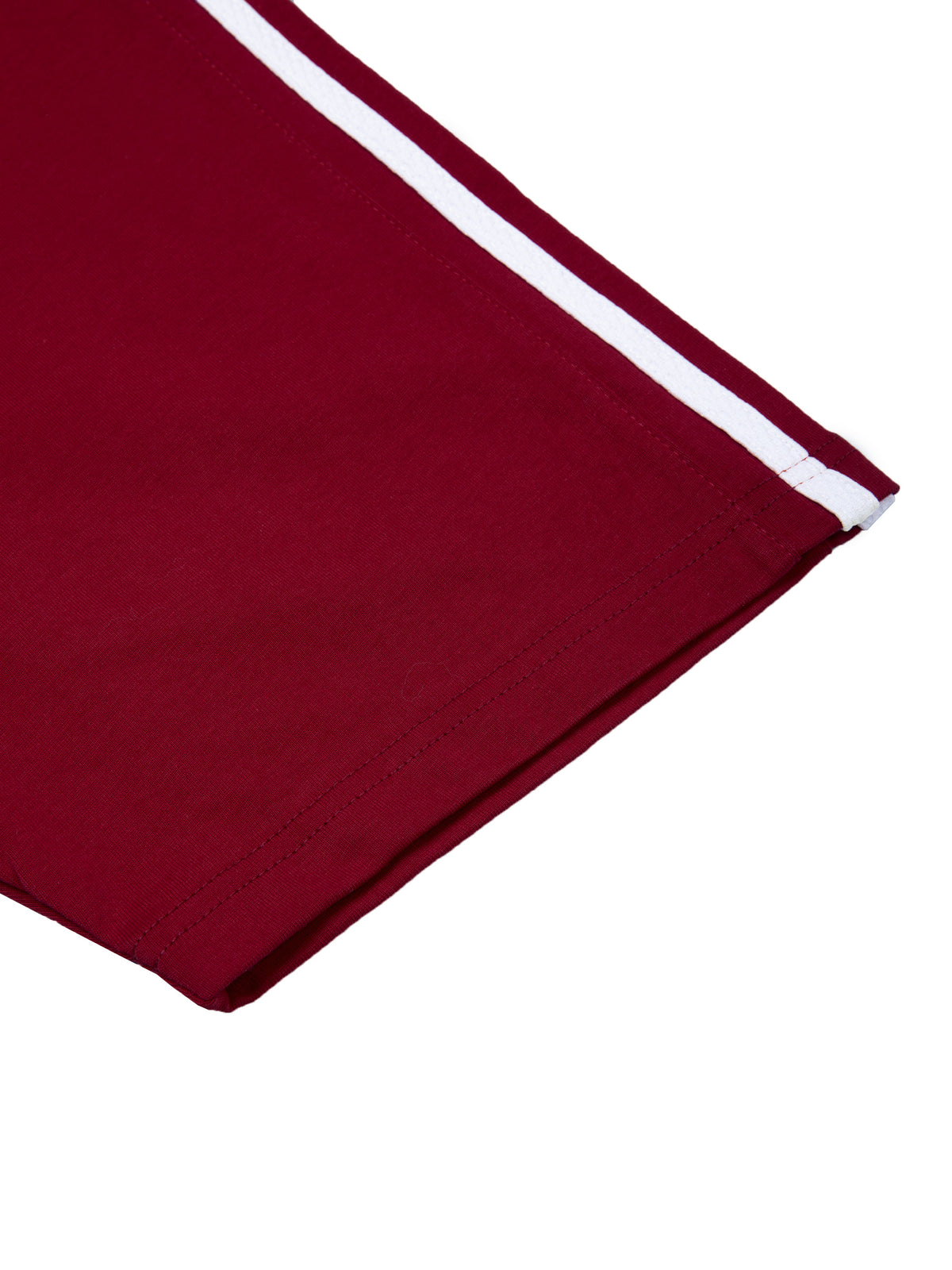 Wine Red with White