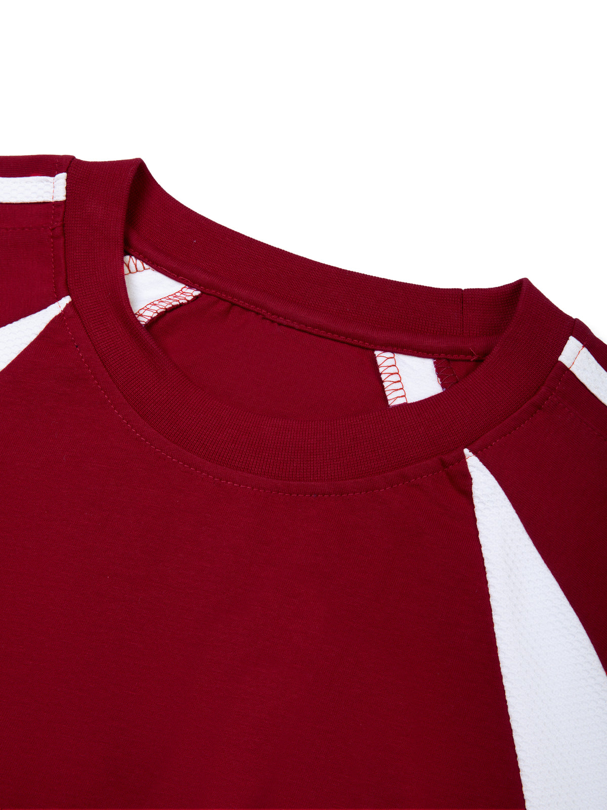 Wine Red with White