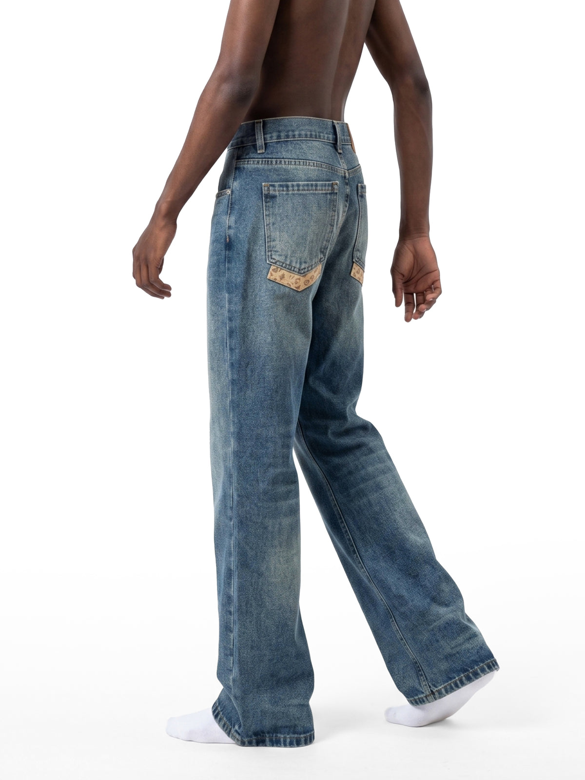 Washed Blue model men