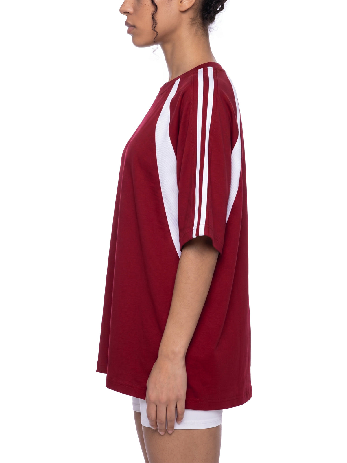 Wine Red with White model women
