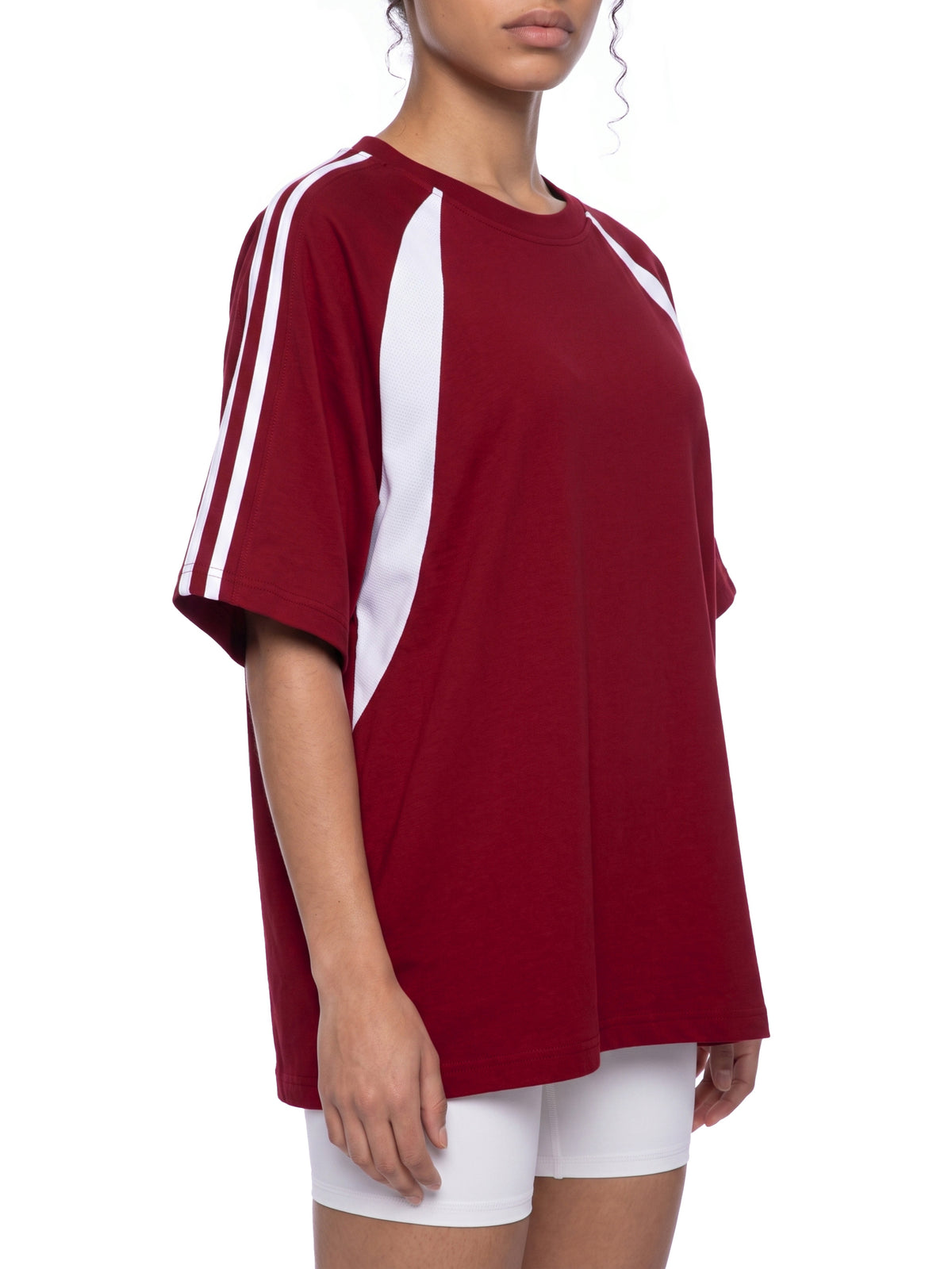 Wine Red with White model women
