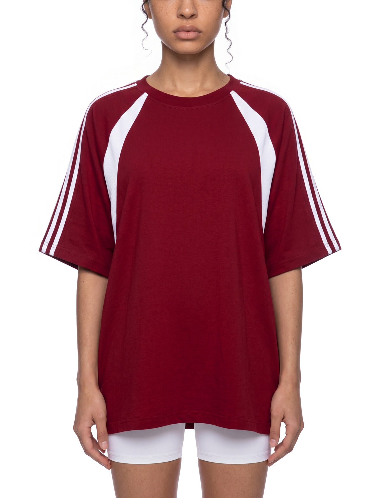 Wine Red with White model women