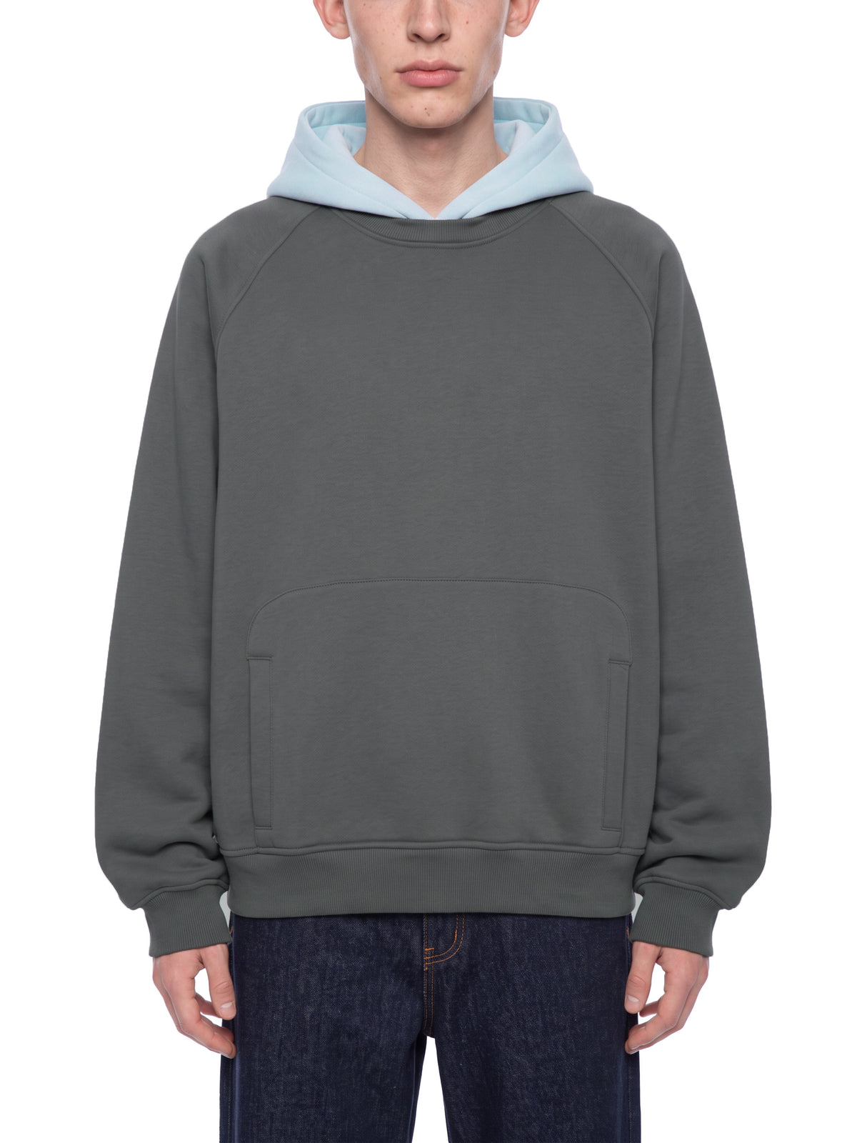 Dark Gray with Light Blue model men