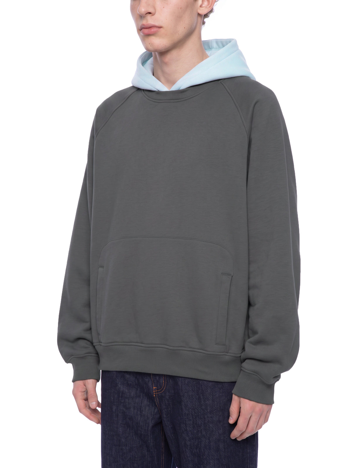 Dark Gray with Light Blue model men
