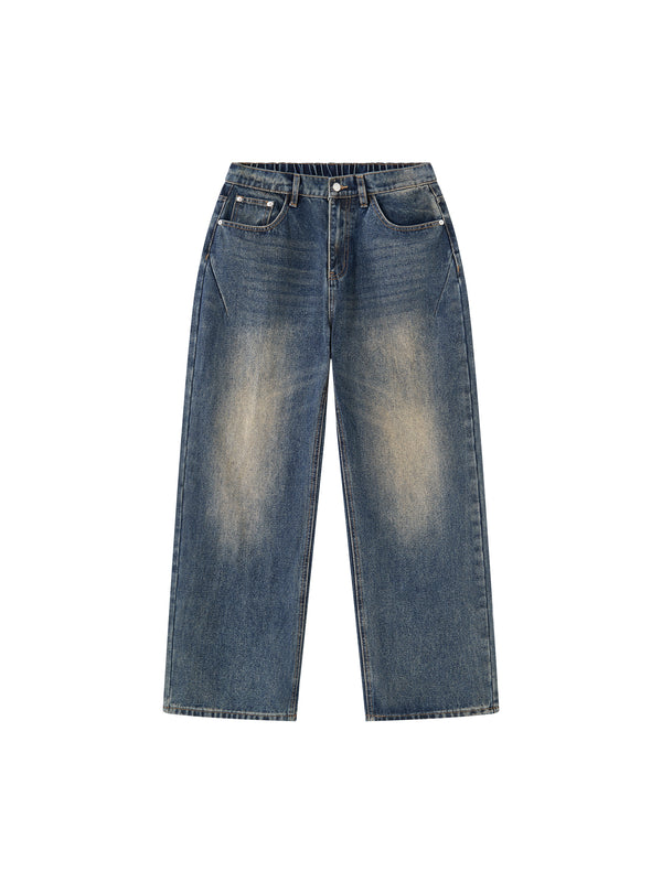 Heavyweight Vintage Wash Denim Jeans