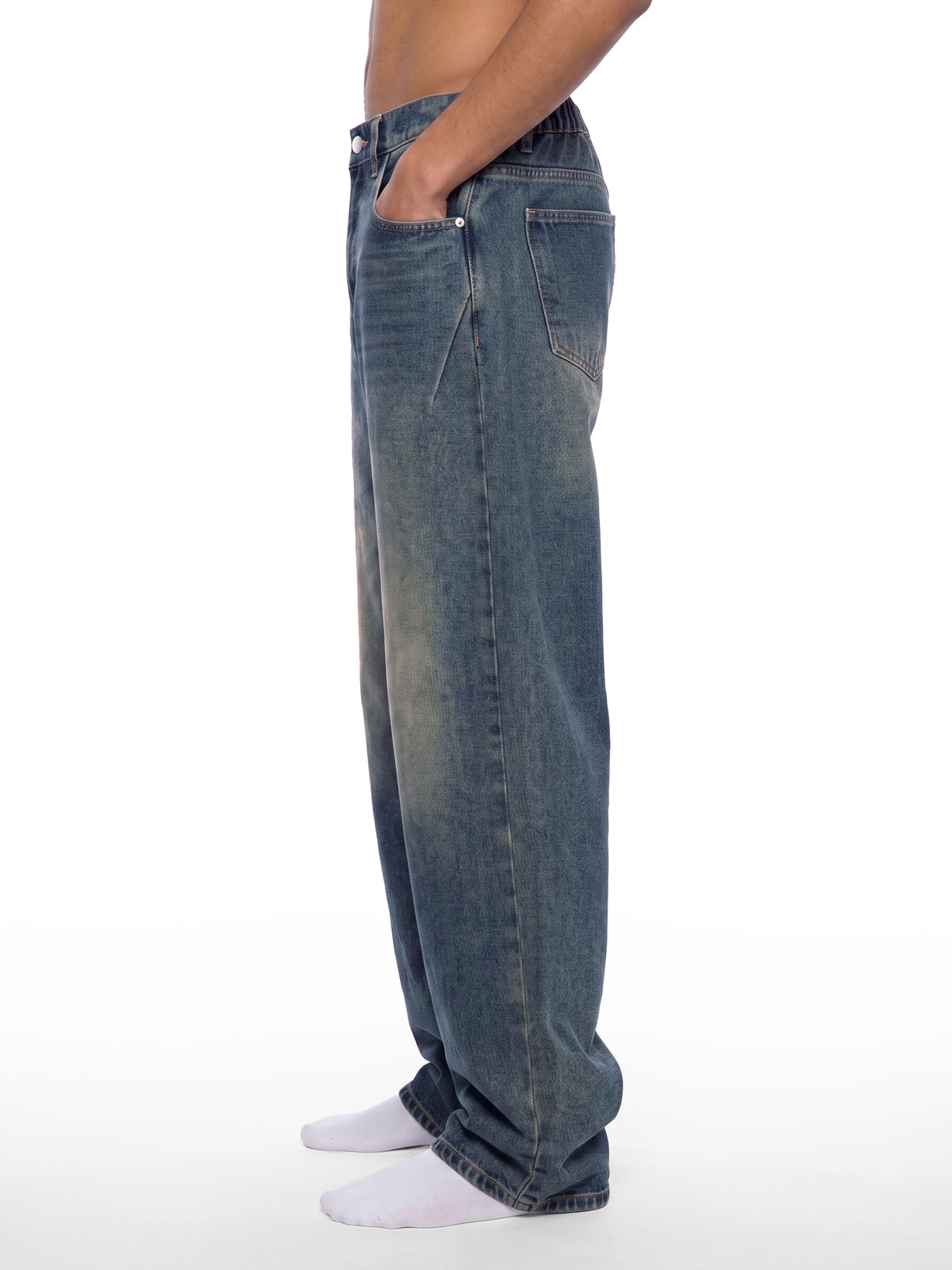 Heavyweight Vintage Wash Denim Jeans