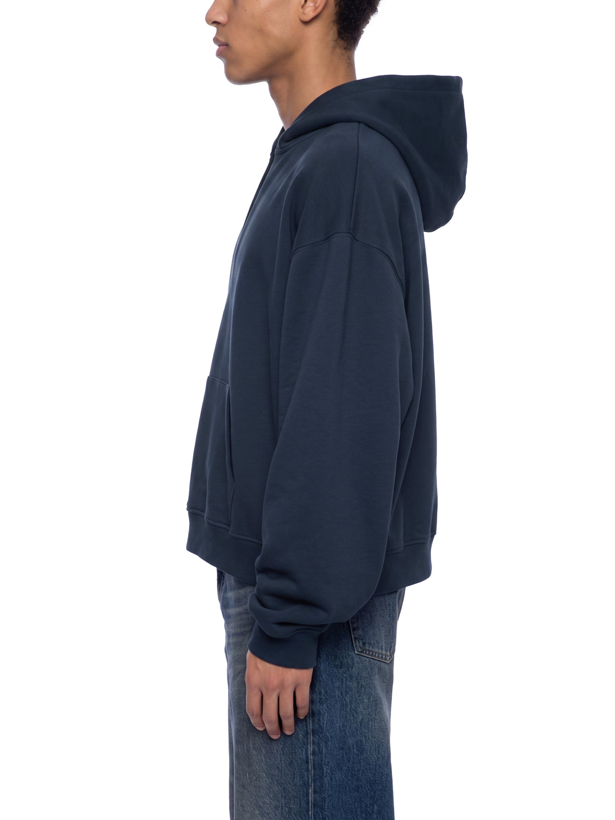 Boxy Raw Edge Hoodie
