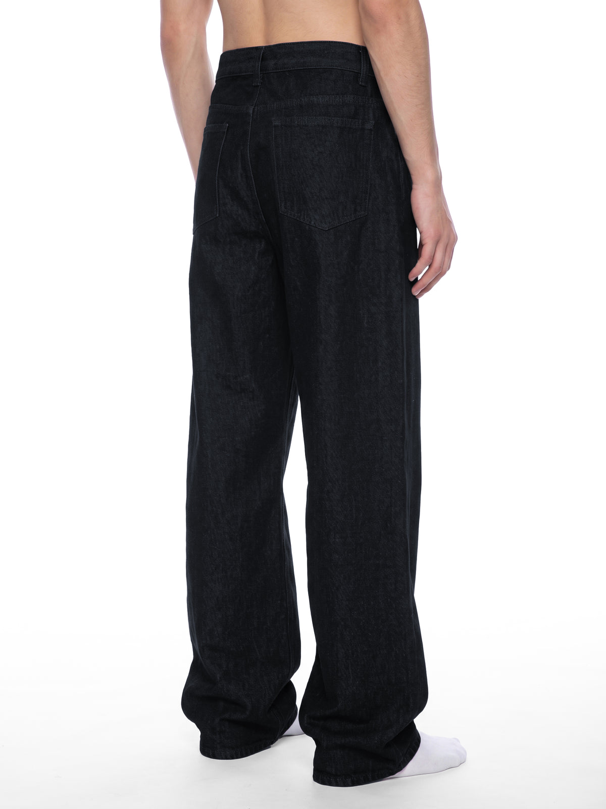 Button Fly Wide Leg Jeans