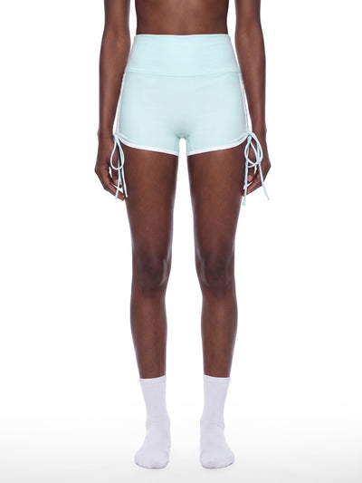 Color Block High Waisted Yoga Shorts