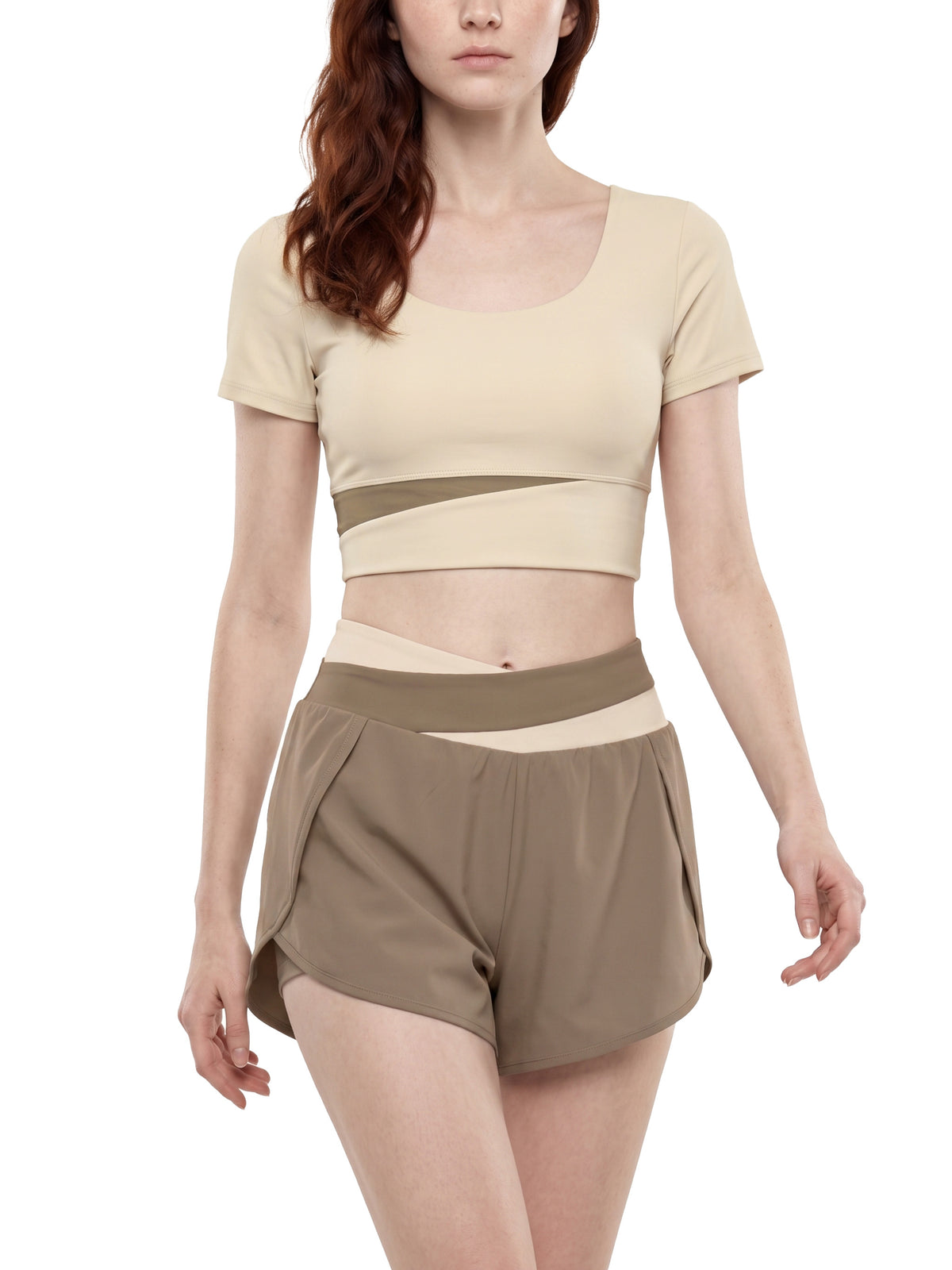 Apricot with Khaki model women