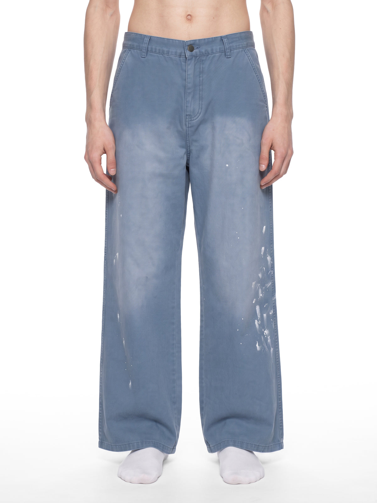 Vintage Wash Splatter Denim Jeans