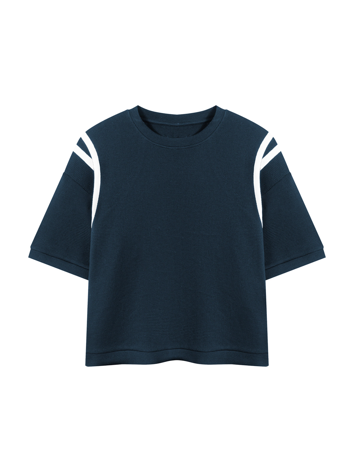 Navy Blue with White
