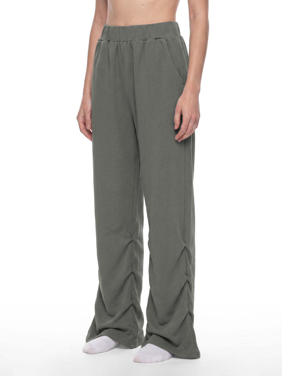 Vintage Wash Ruched Sweatpants