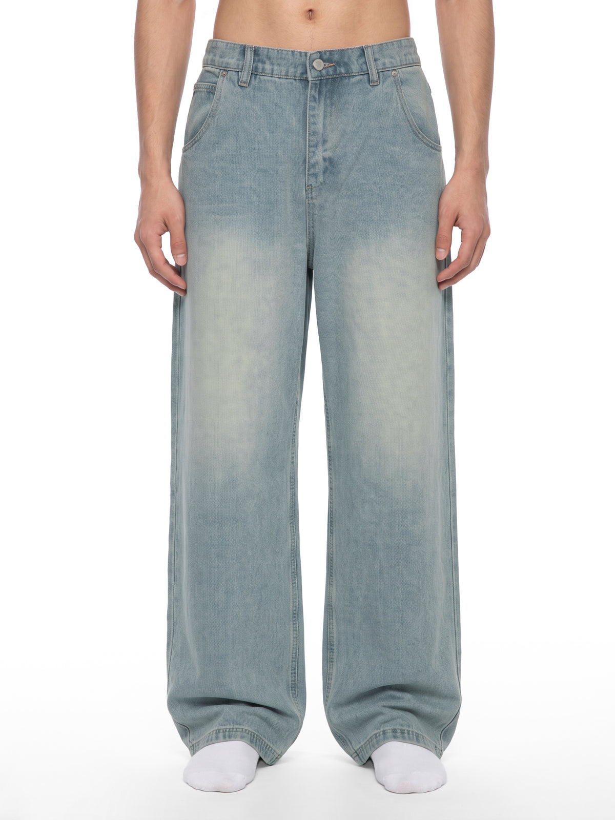 Vintage Wash Denim Jeans