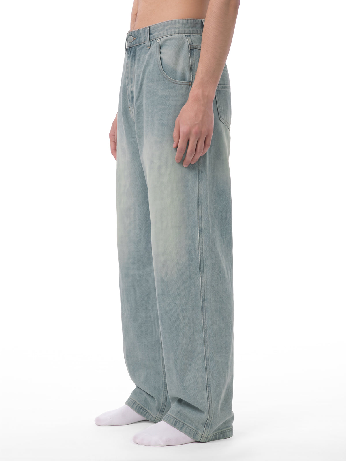 Vintage Wash Denim Jeans
