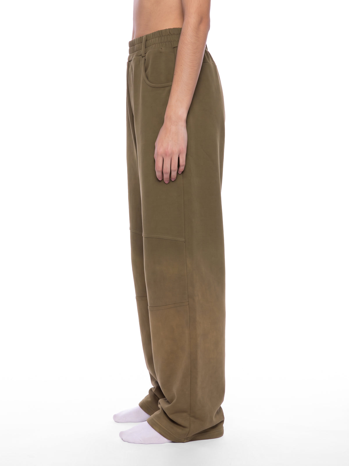 Sunfade Paneled Barrel Leg Sweatpants