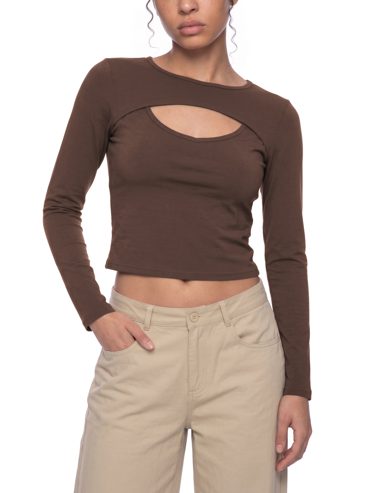 Dark Brown model women