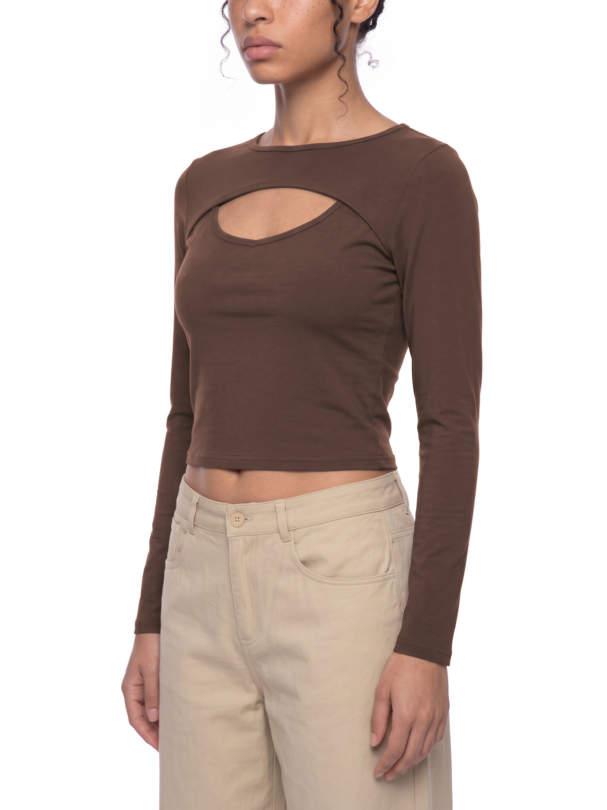 Dark Brown model women