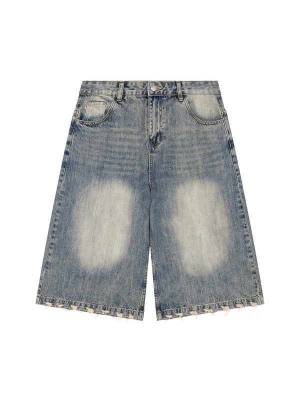 Sunfade Distressed Denim Shorts