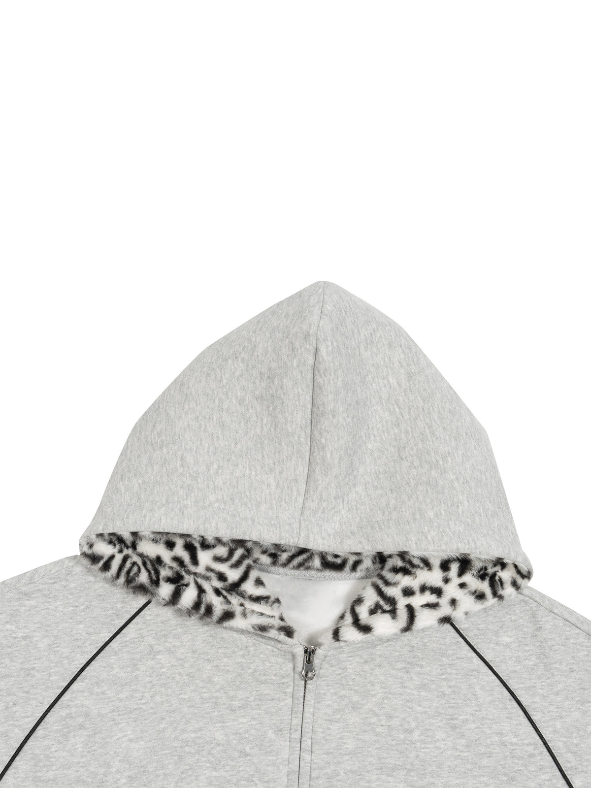 Flower Gray with Leopard Gray detail