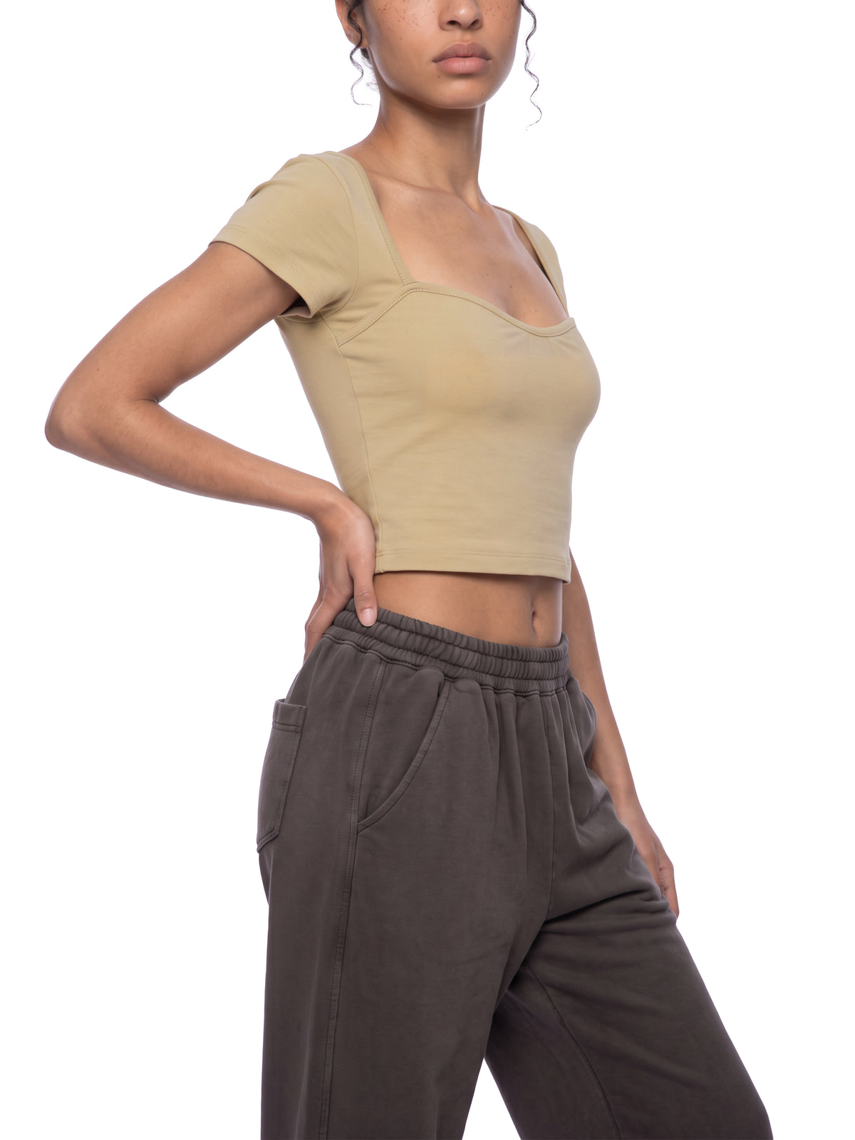 Pale Khaki model women