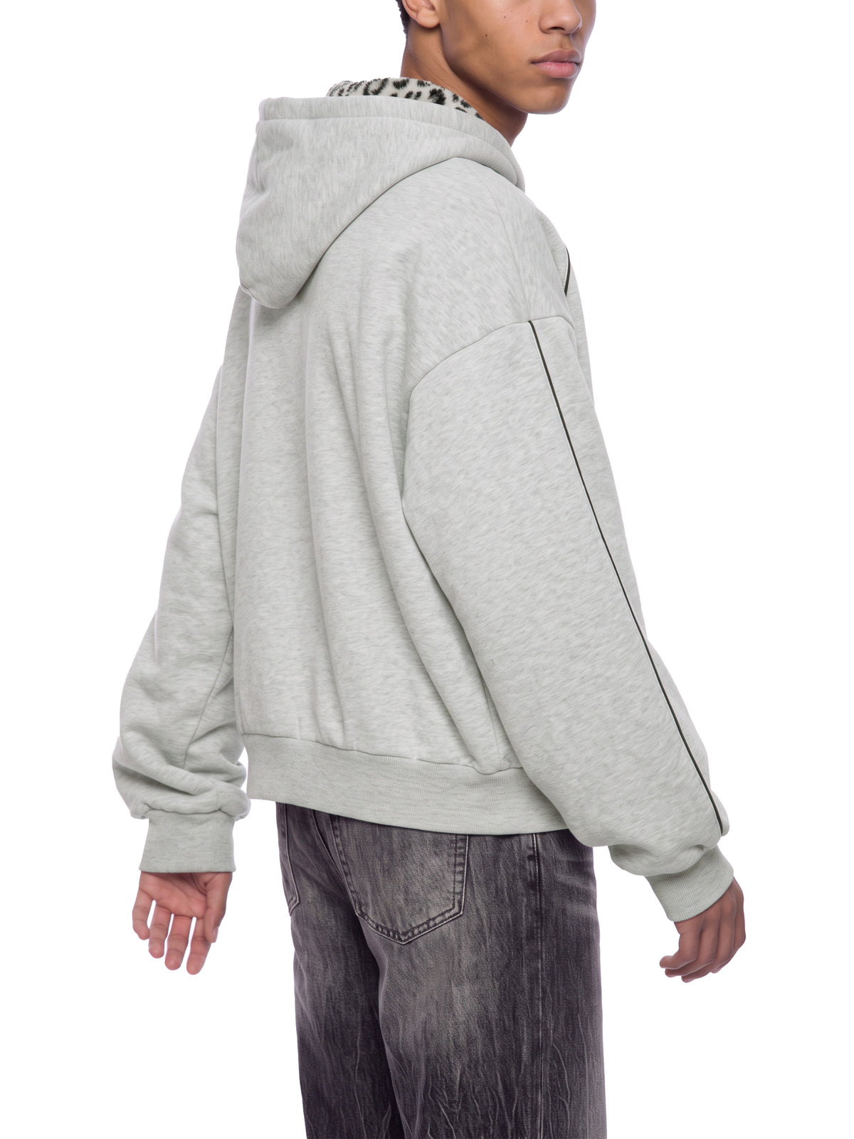 Flower Gray with Leopard Gray model men