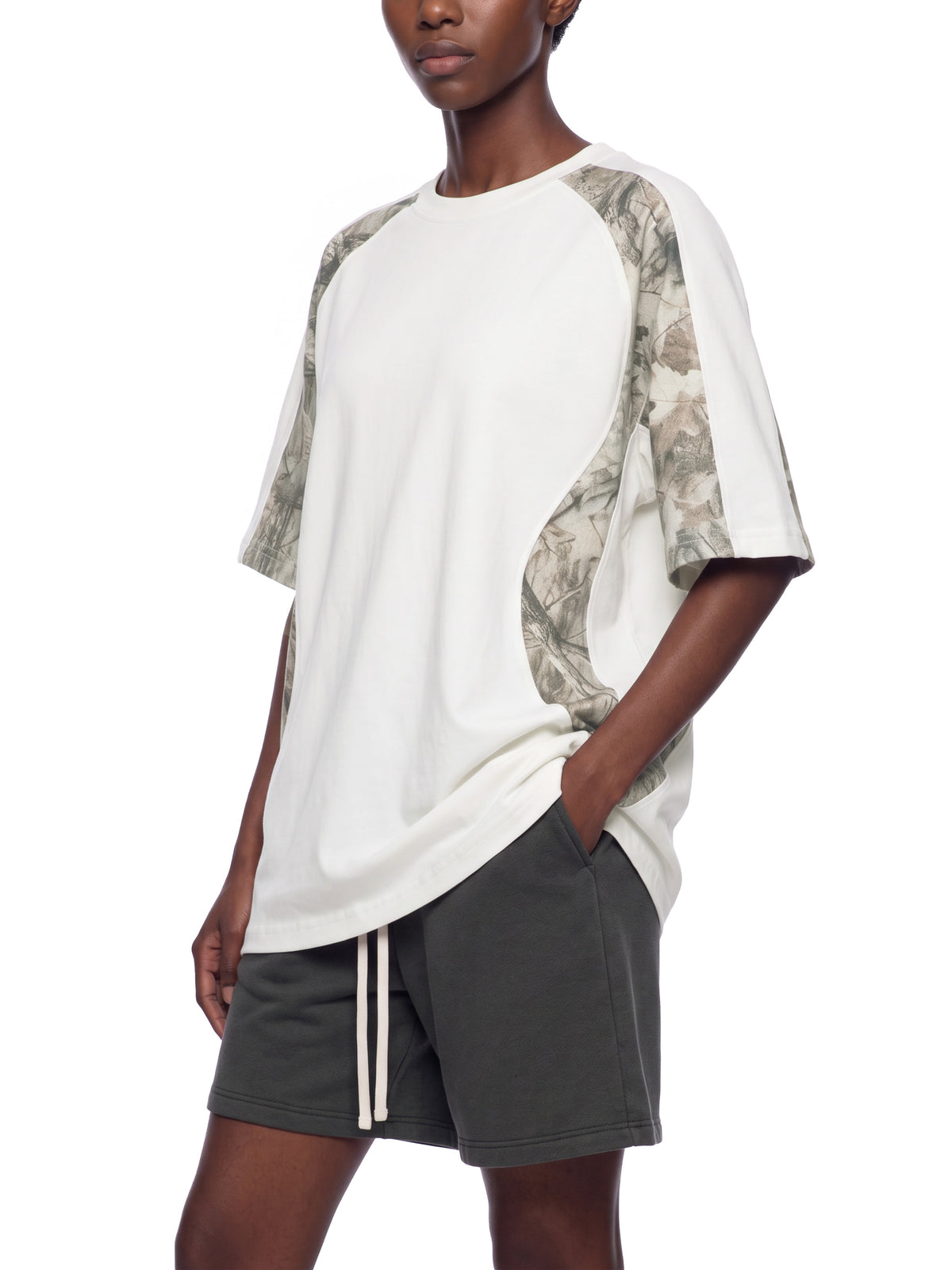 White with Tree Camo model women