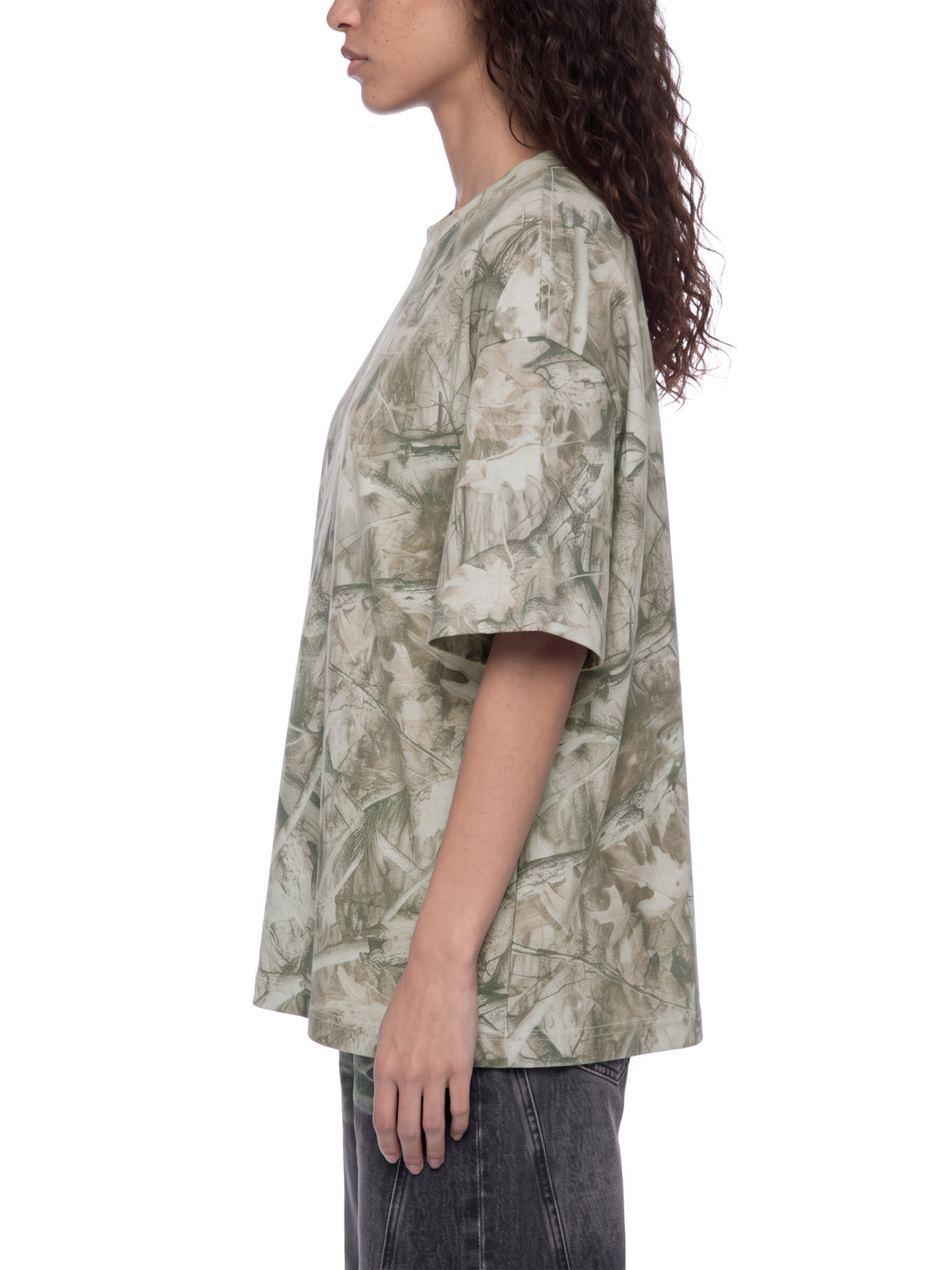 Tree Camo Gray Apricot model women