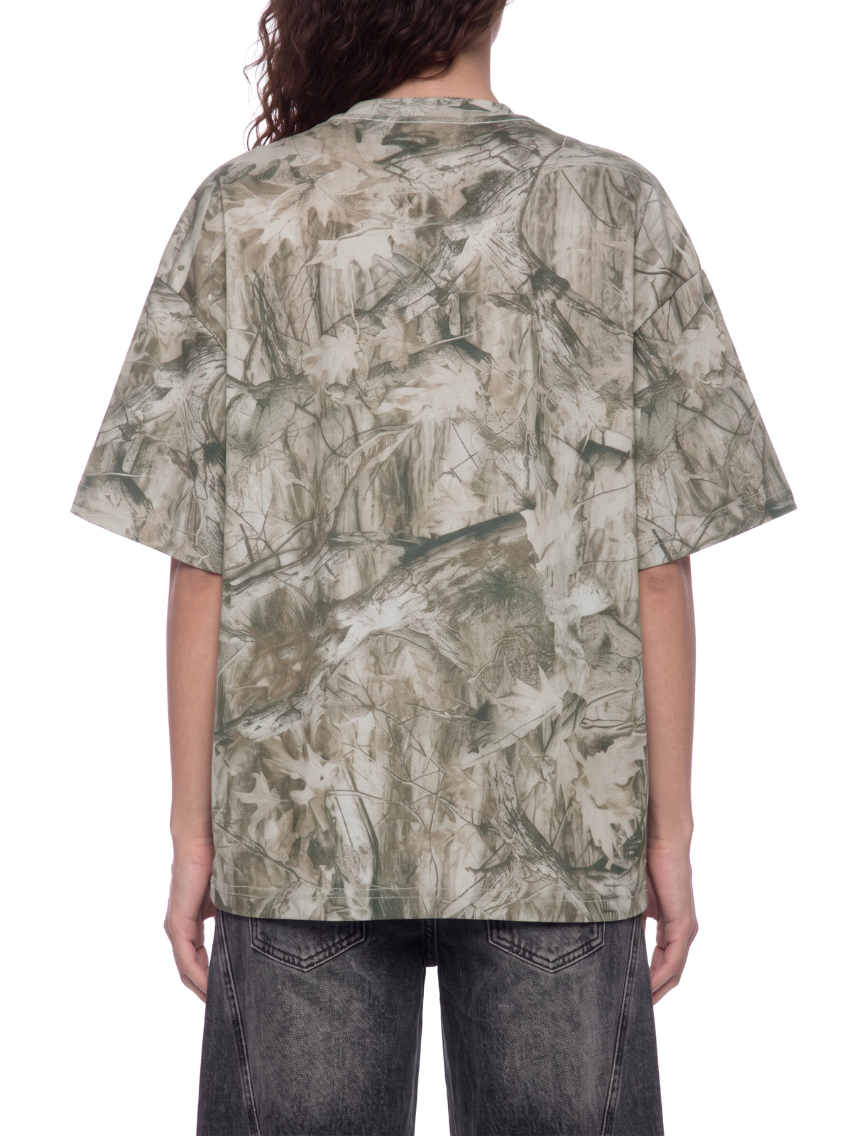 Tree Camo Gray Apricot model women