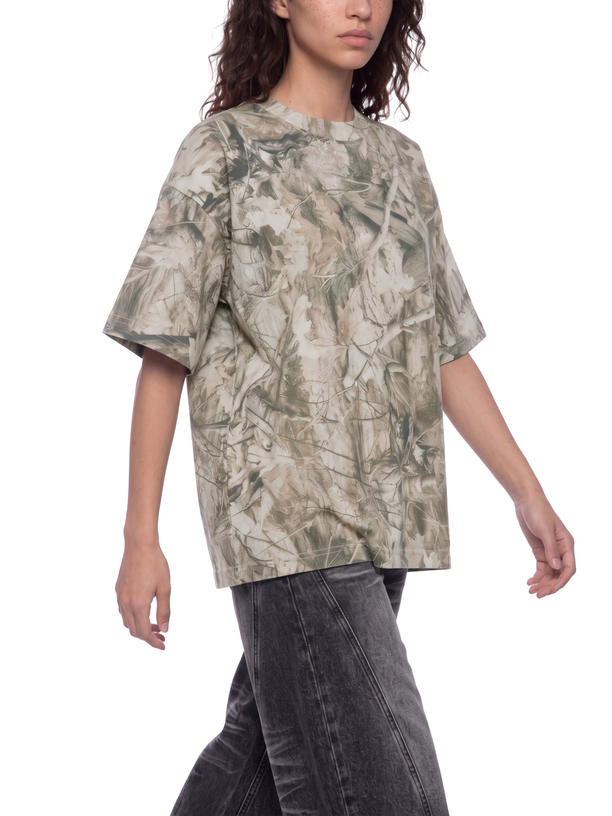 Tree Camo Gray Apricot model women