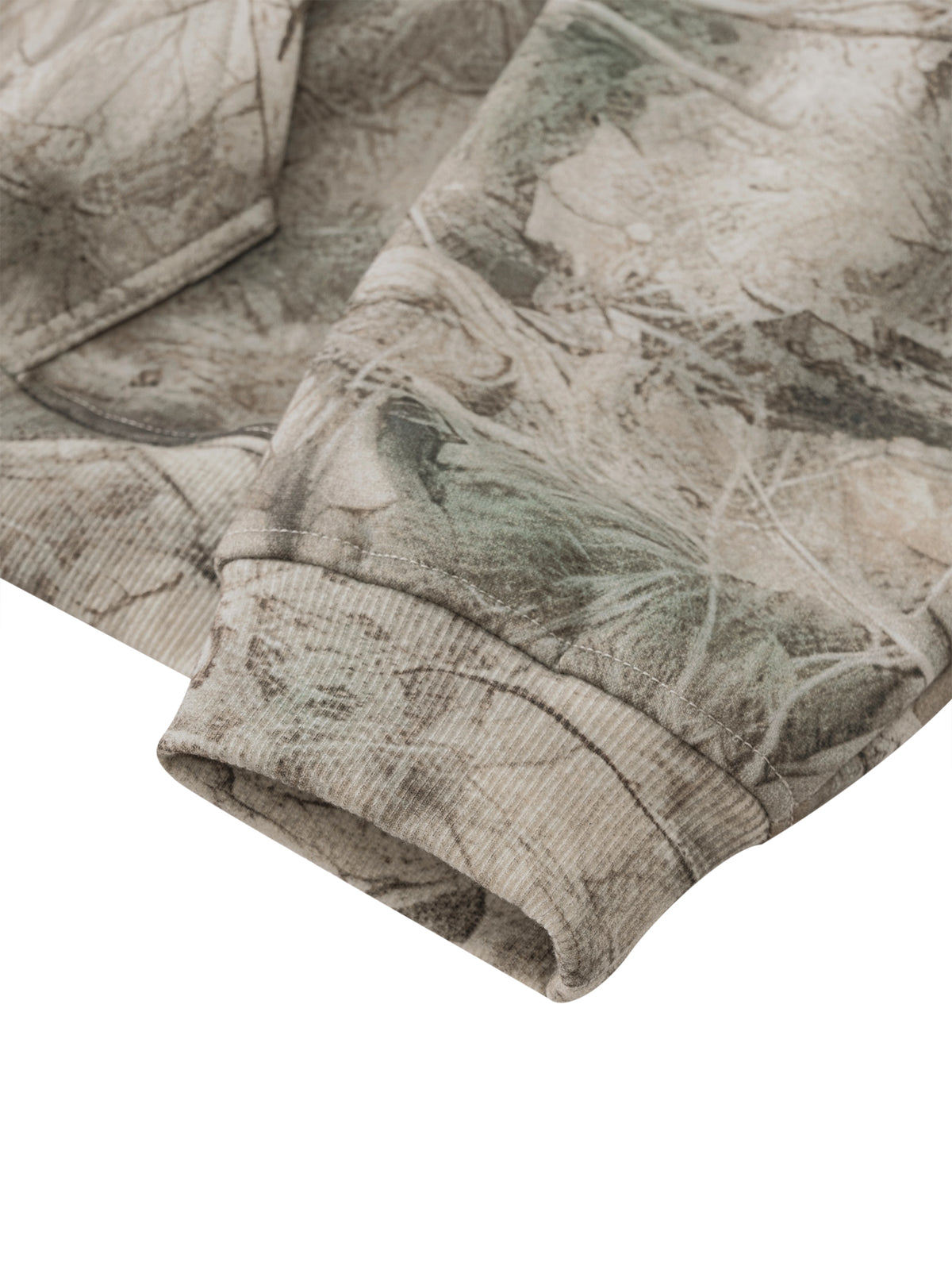 Tree Camo Gray Apricot detail