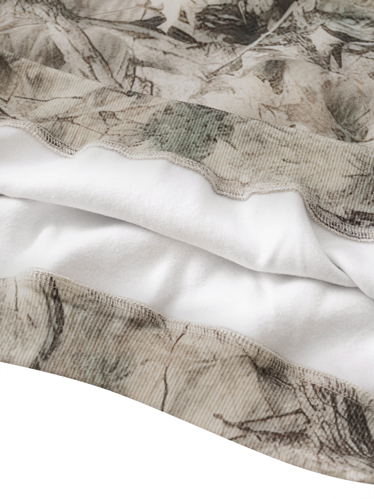 Tree Camo Gray Apricot detail