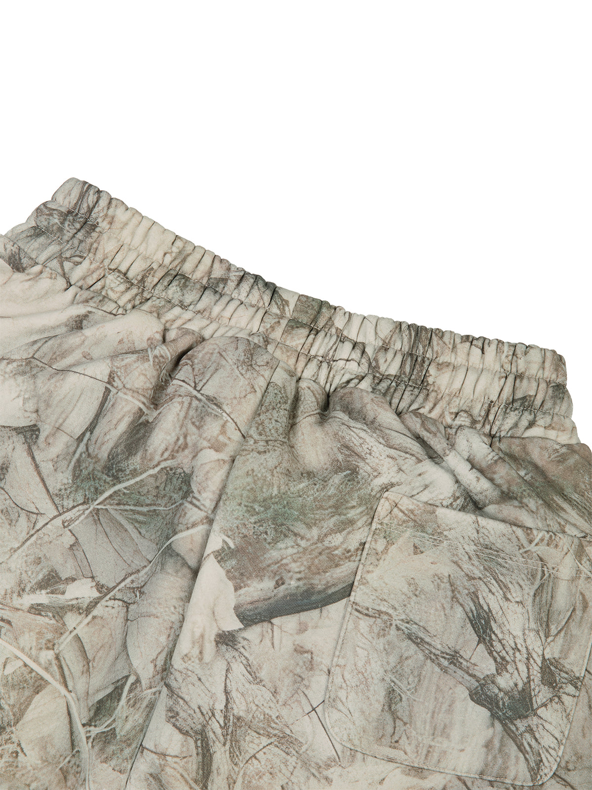 Tree Camo Gray Apricot detail