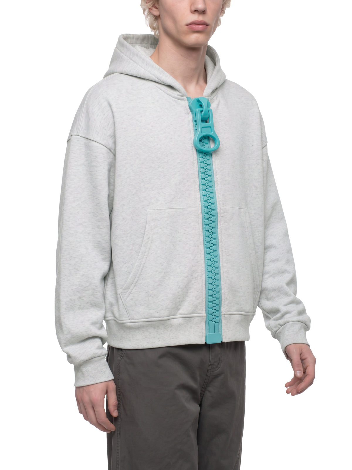 Oat Gray with Lake Blue model men