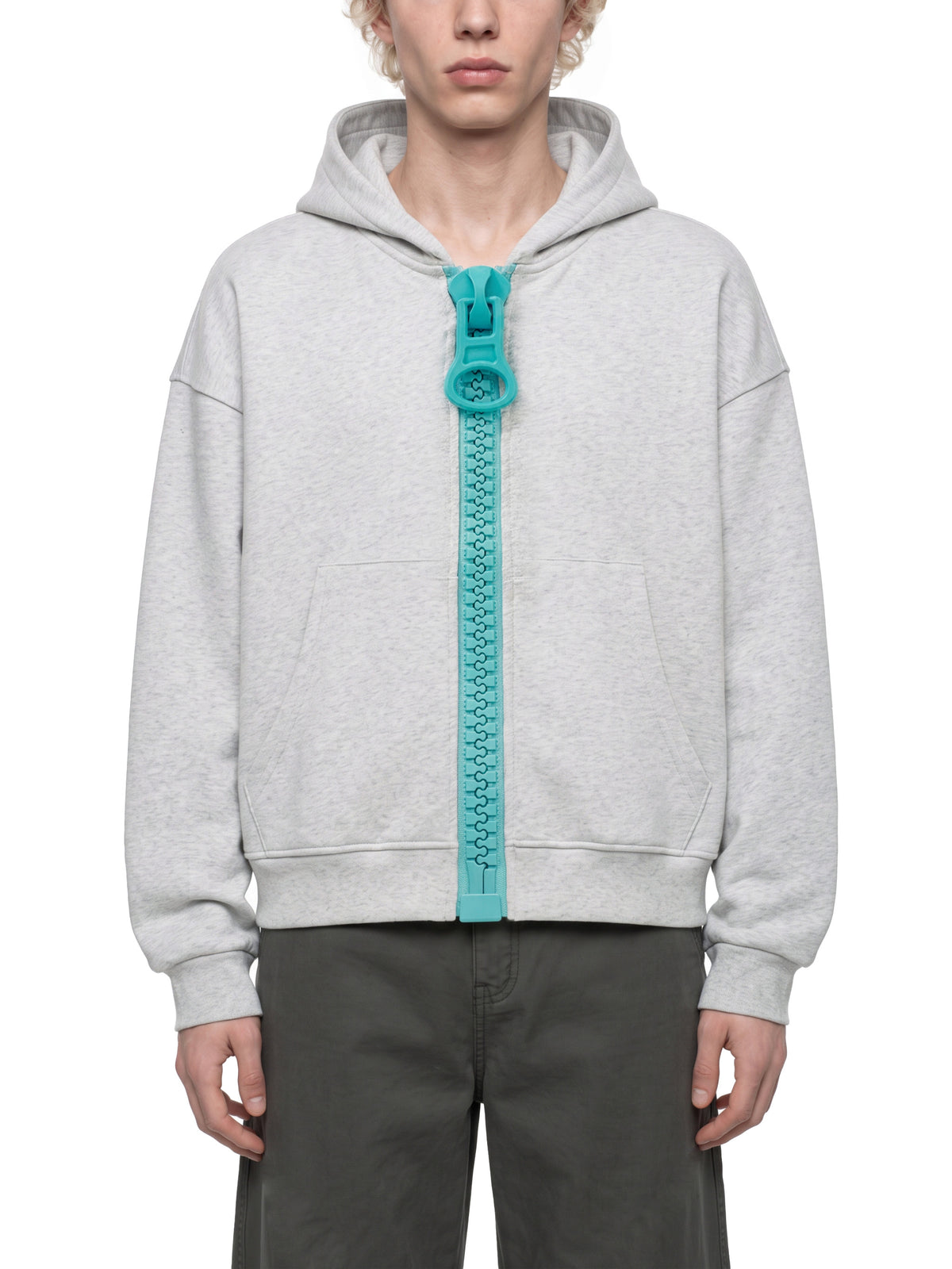 Oat Gray with Lake Blue model men