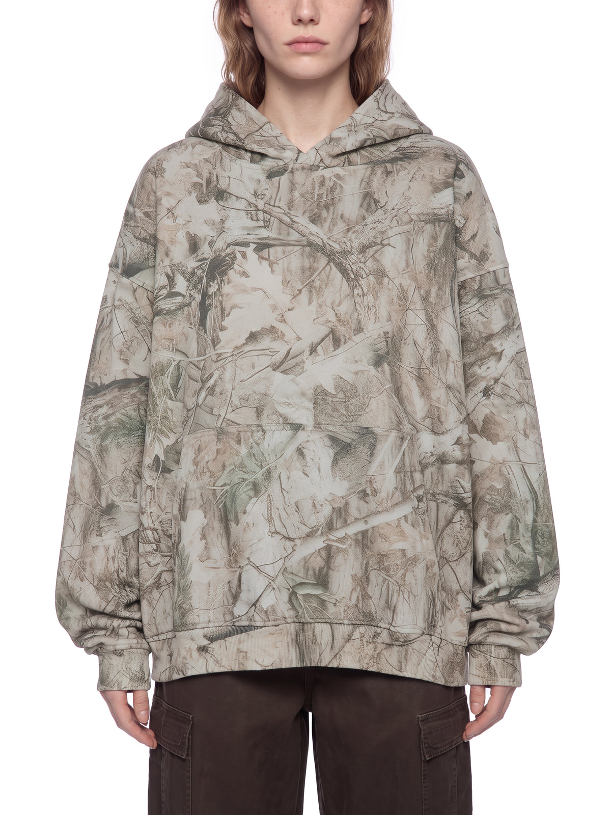 Tree Camo Gray Apricot model women