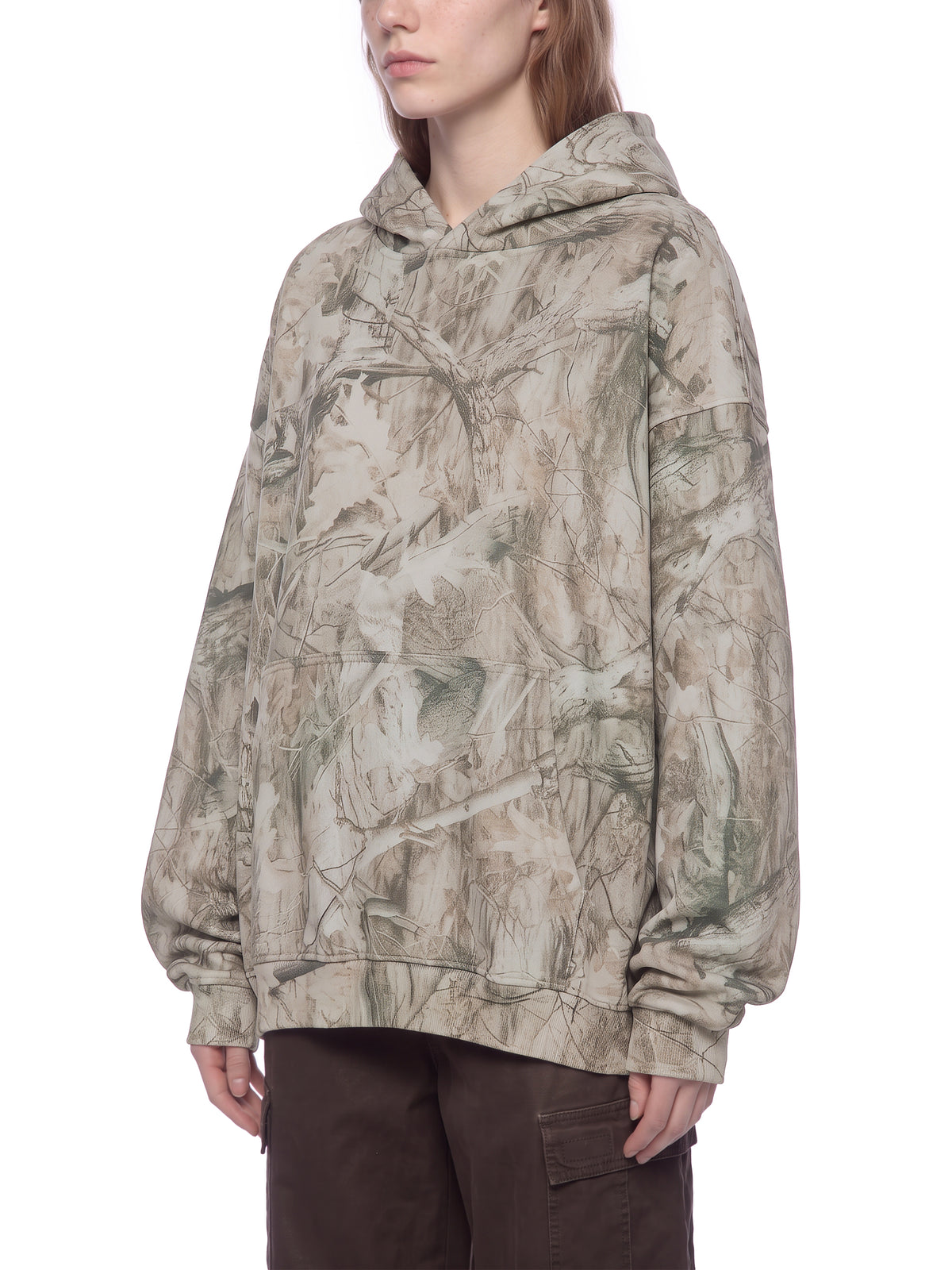 Tree Camo Gray Apricot model women