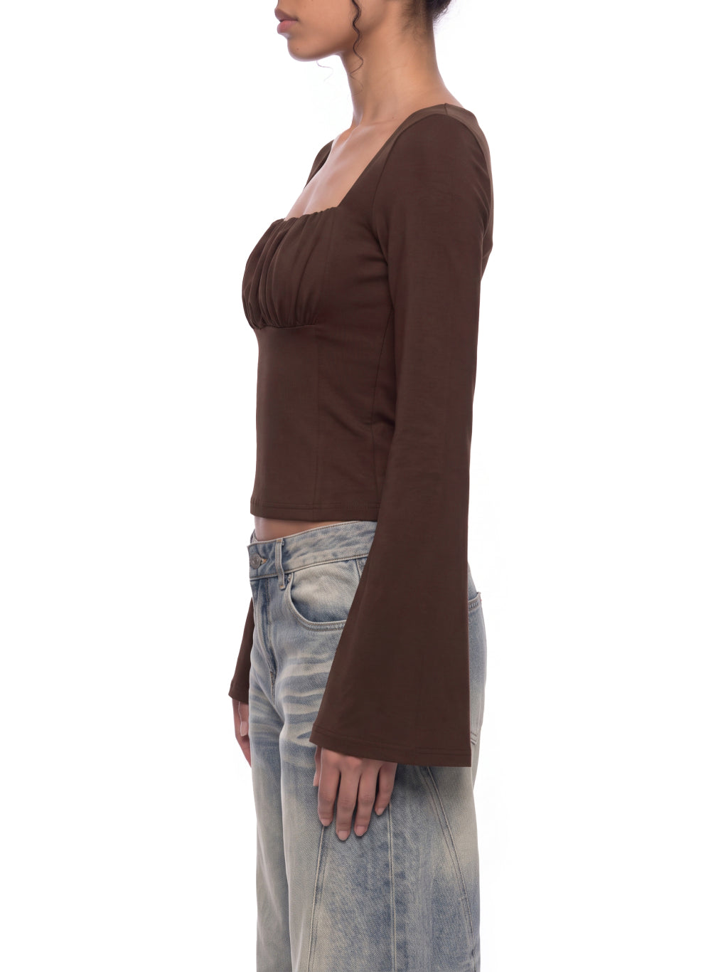 Dark Brown model women