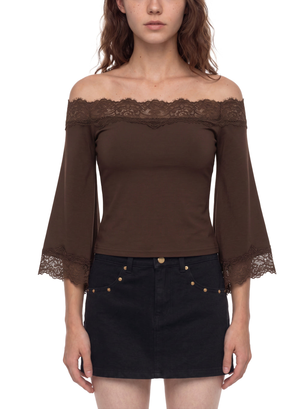 Dark Brown model women