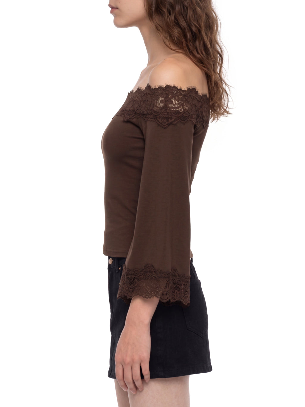 Dark Brown model women