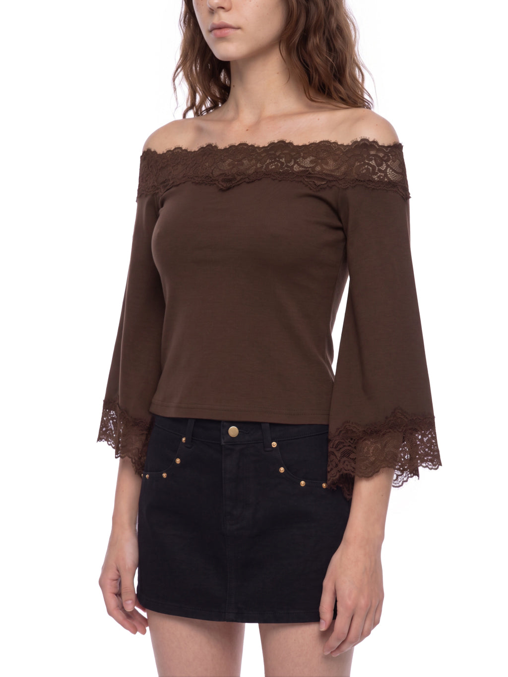 Dark Brown model women