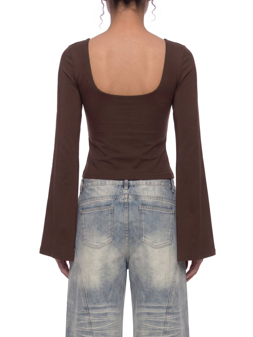 Dark Brown model women